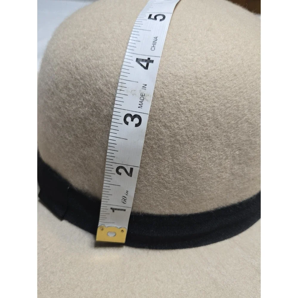 Kittenish Women's 100% Wool Felt Wide Brim Floppy Hat by Jessie James Decker Tan